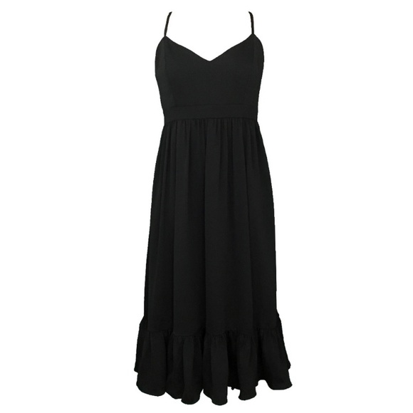 J. Crew Dresses & Skirts - J. Crew Spaghetti Strap Ruffle Midi Dress | Size 8